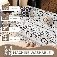 Vista 219 de VClife funda boho de sofá de felpilla para sofá seccional, funda antideslizante para sofá de 2 plazas, protector para mascotas con borlas, funda