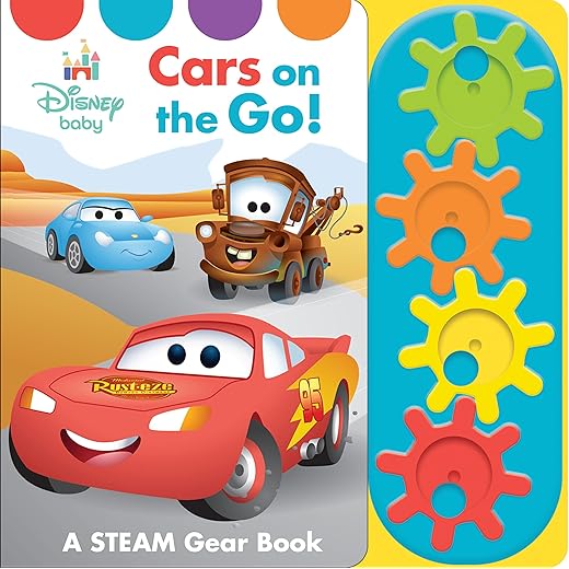 Disney Baby - Cars on the Go! - A STEM Gear Sound Book - PI Kids (Play-A-Sound)