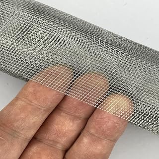 Windows Screen and Screen Door Replacement, Durable Stainless Steel mesh - Screen & Sliding Screen Door Repair for Effective Barrier Against Bugs,Mice & Birds 20 Mesh Fabric 0.19mm Wire Dia