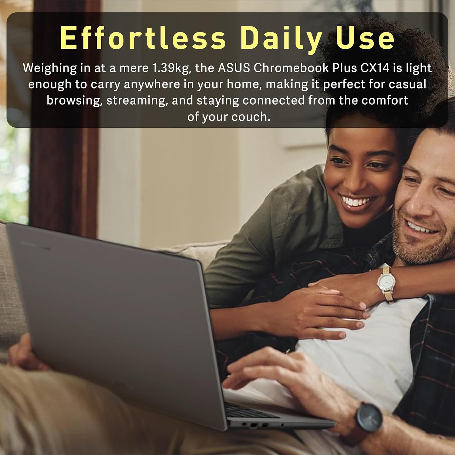 ASUS Chromebook Plus CX 14" FHD Touchscreen Laptop, Intel Core 3 N355, 8GB LPDDR5, 416GB Storage (256GB SSD+160GB Docking Station Set), Intel UHD Graphics, Webcam, WiFi 6, Chrome OS, Misty Grey