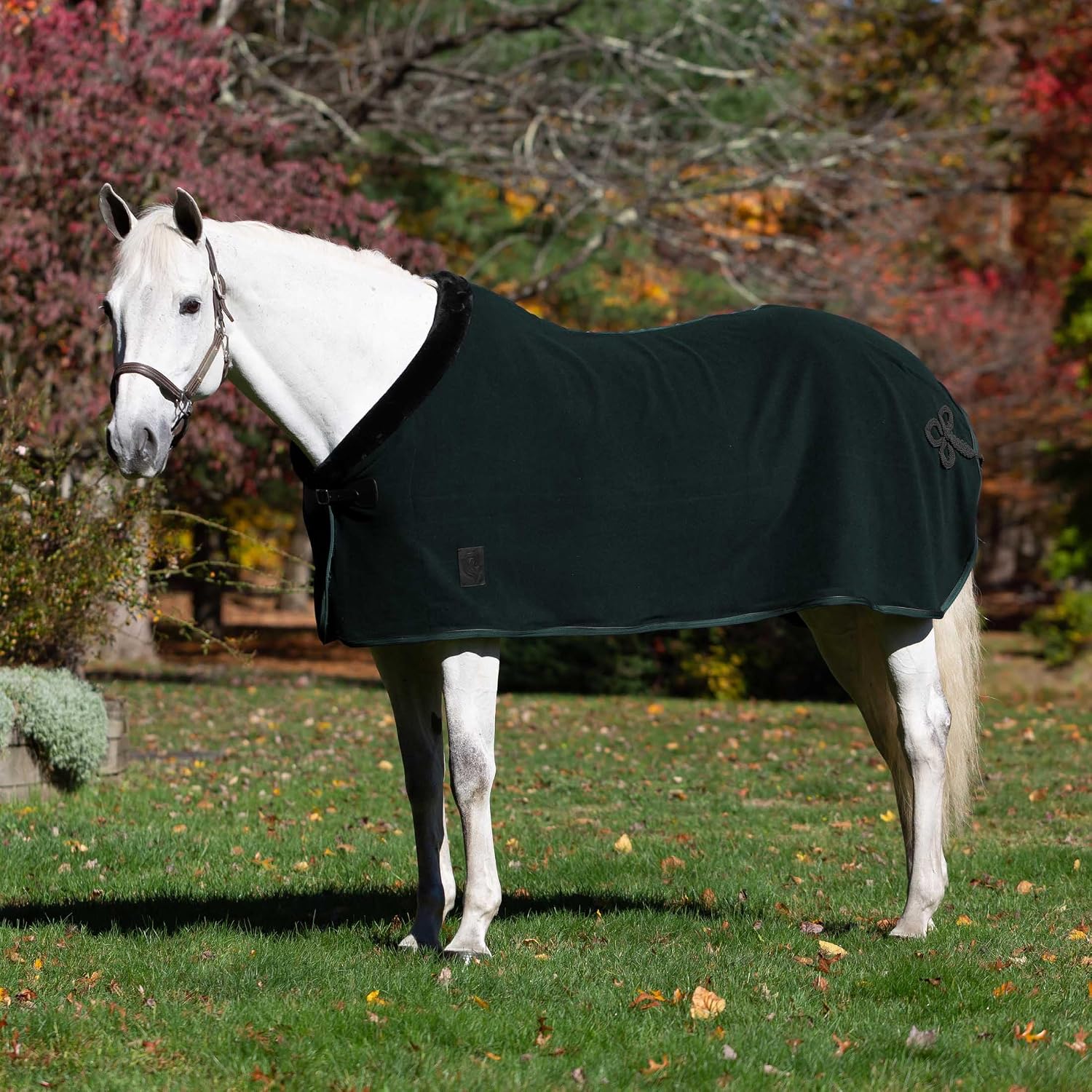 Equinavia Koselig Fleece Cooler - Deep Green - 78 in