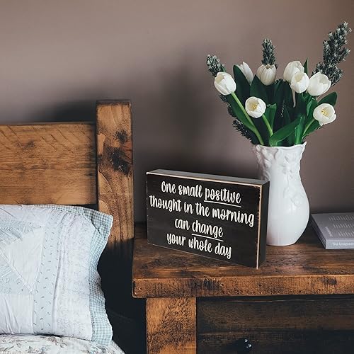 Miniatura 5 de Esur Letreros de caja negra inspiradores positivos para escritorio de oficina en casa, todo es figurable+un pensamiento positivo