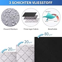 Vista 3 de Fixwal Bolsas de almacenamiento negras para debajo de la cama con ventana transparente y 2 asas reforzadas debajo de la cama, contenedores