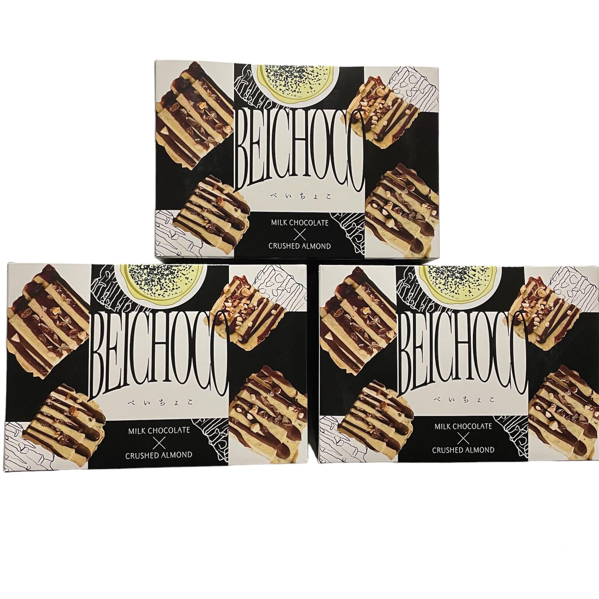 Amazon.co.jp: チョコQ助の箱入り べいちょこ BEICHOCO 3箱セット