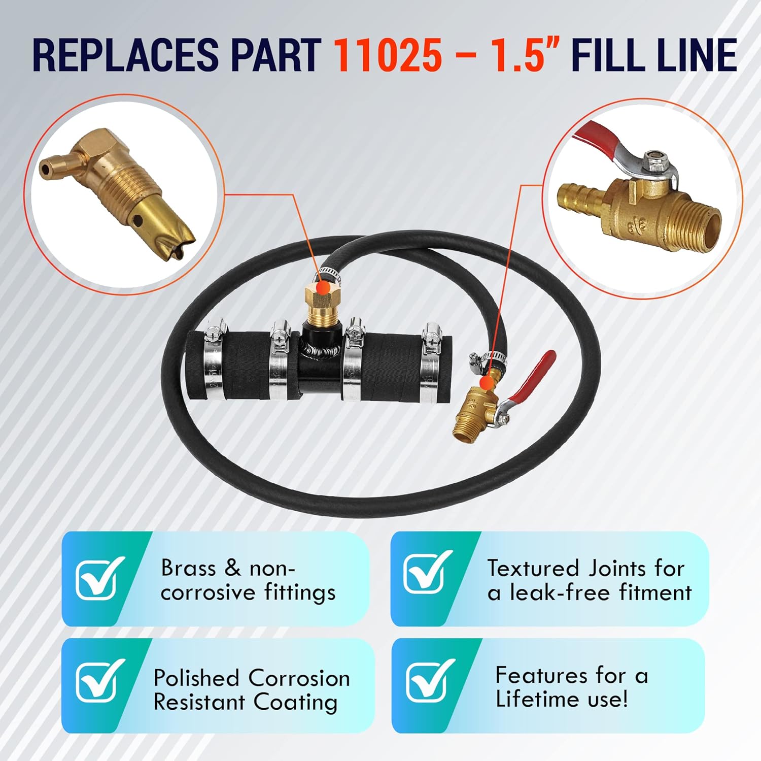 Buy LATCH.IT Auxiliary Fuel Tank Kit 1.5” Fill Line Auxiliary Fuel