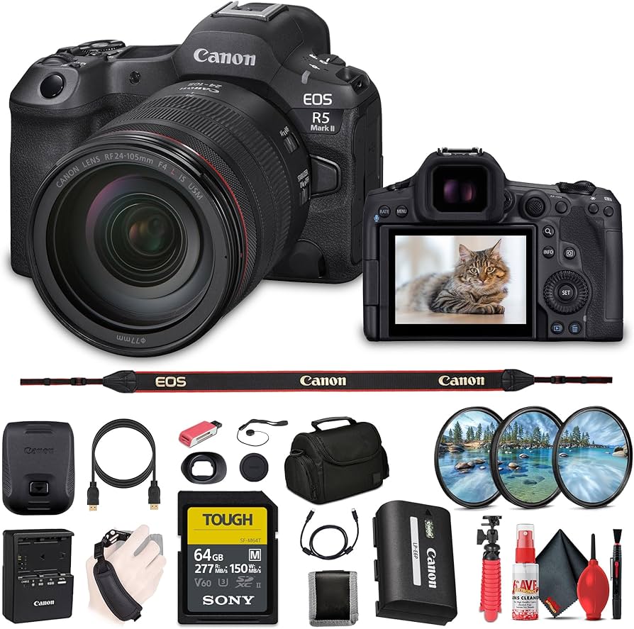 Amazon.com : Canon EOS R5 Mark II Mirrorless Camera with 24-105mm
