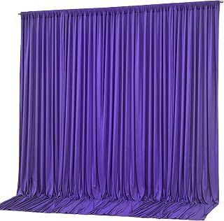 10x10ft Purple Backdrop Curtain Panels for Parties - Wrinkle Free Polyester Photo Curtain Backdrop Wedding Back Drop Fabric Drapes for Party Decorations Background for Photography