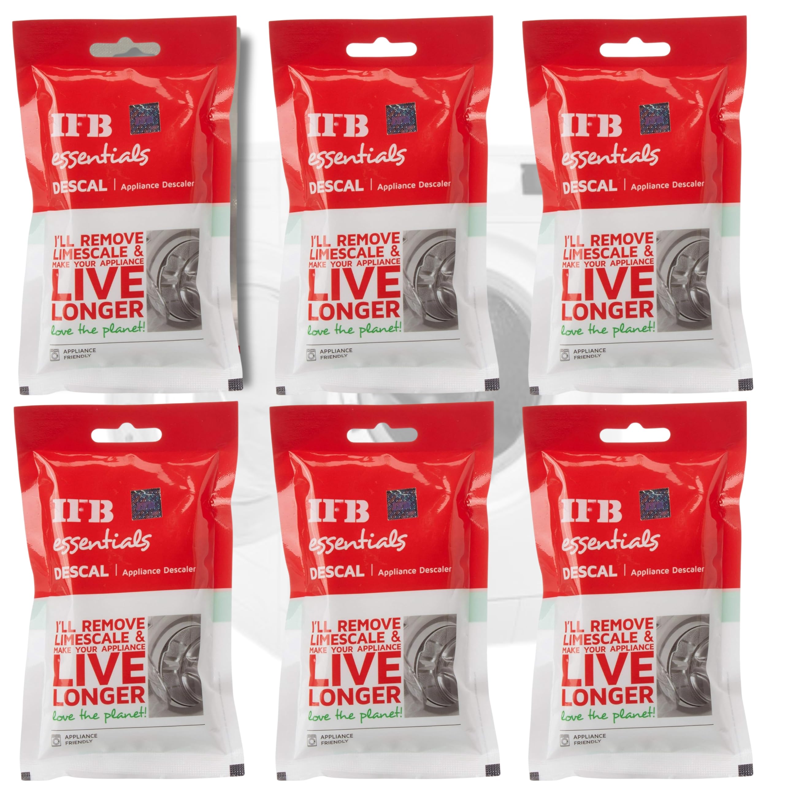 I F B Washing Machine Cleaned Descaler For Washing Machine Front Load and Top Load, Washing Machine Cleaning Powder, Descaling Powder For Washing Machine, Drum Cleaner 100 gm (Pack of 6) (B0CWHJG159) Amazon Price History, Amazon Price Tracker