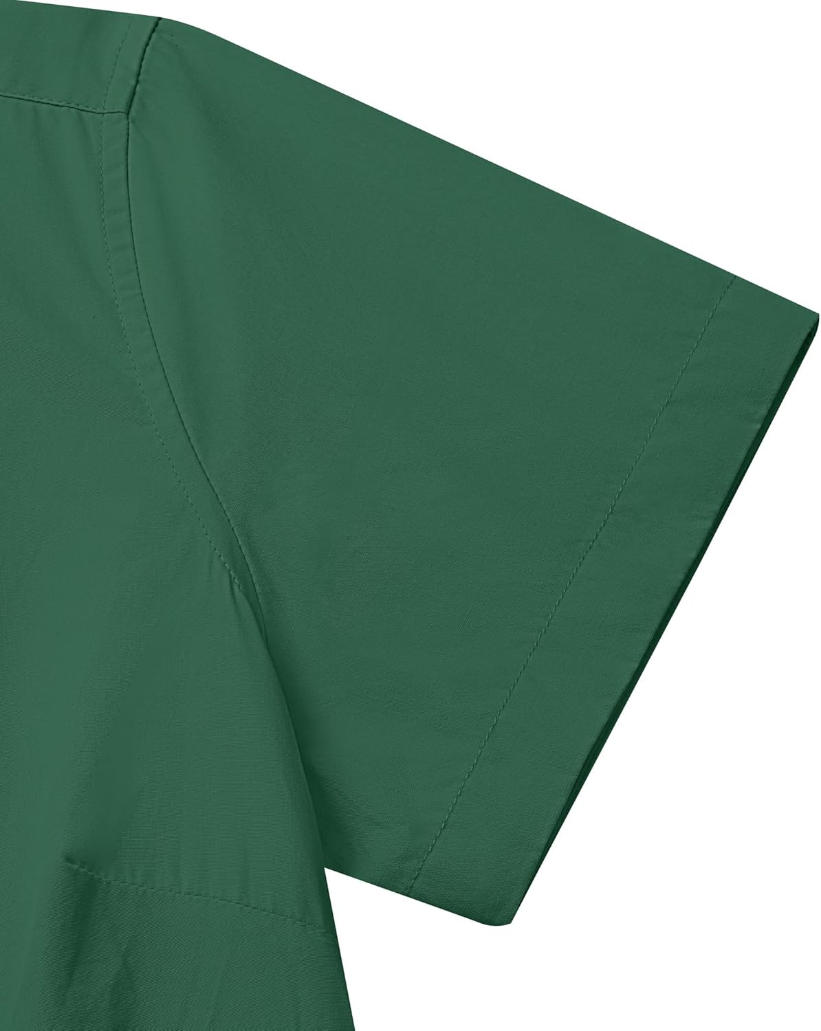 siliteelon Dress Shirts for Women Short Sleeve Cotton Button Down Shirt Basic Button Up Shirt Collared Shirts Work Shirt - Image 6