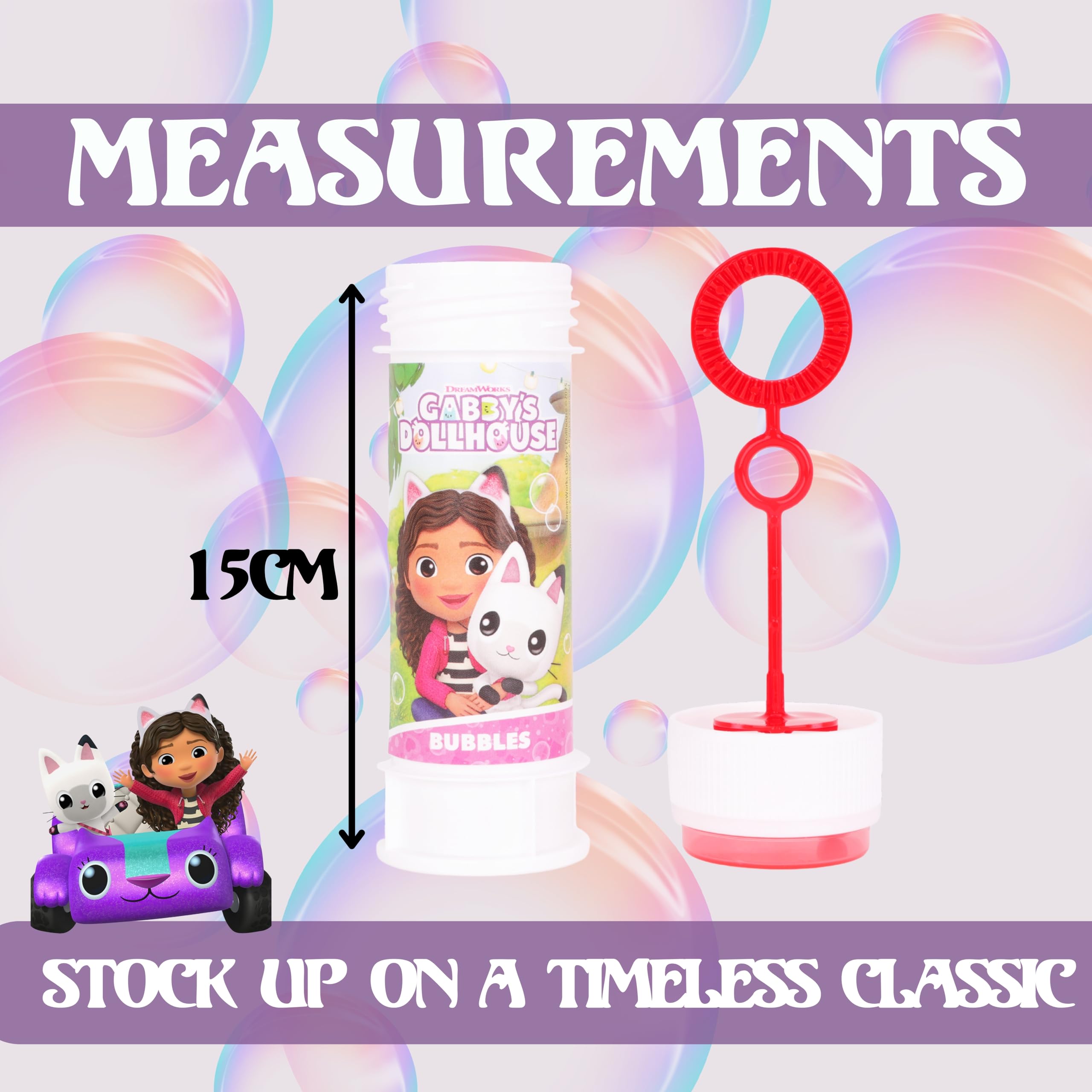 Toyland® Lot De 12 Ozen Bulles Avec Baguettes, Solution