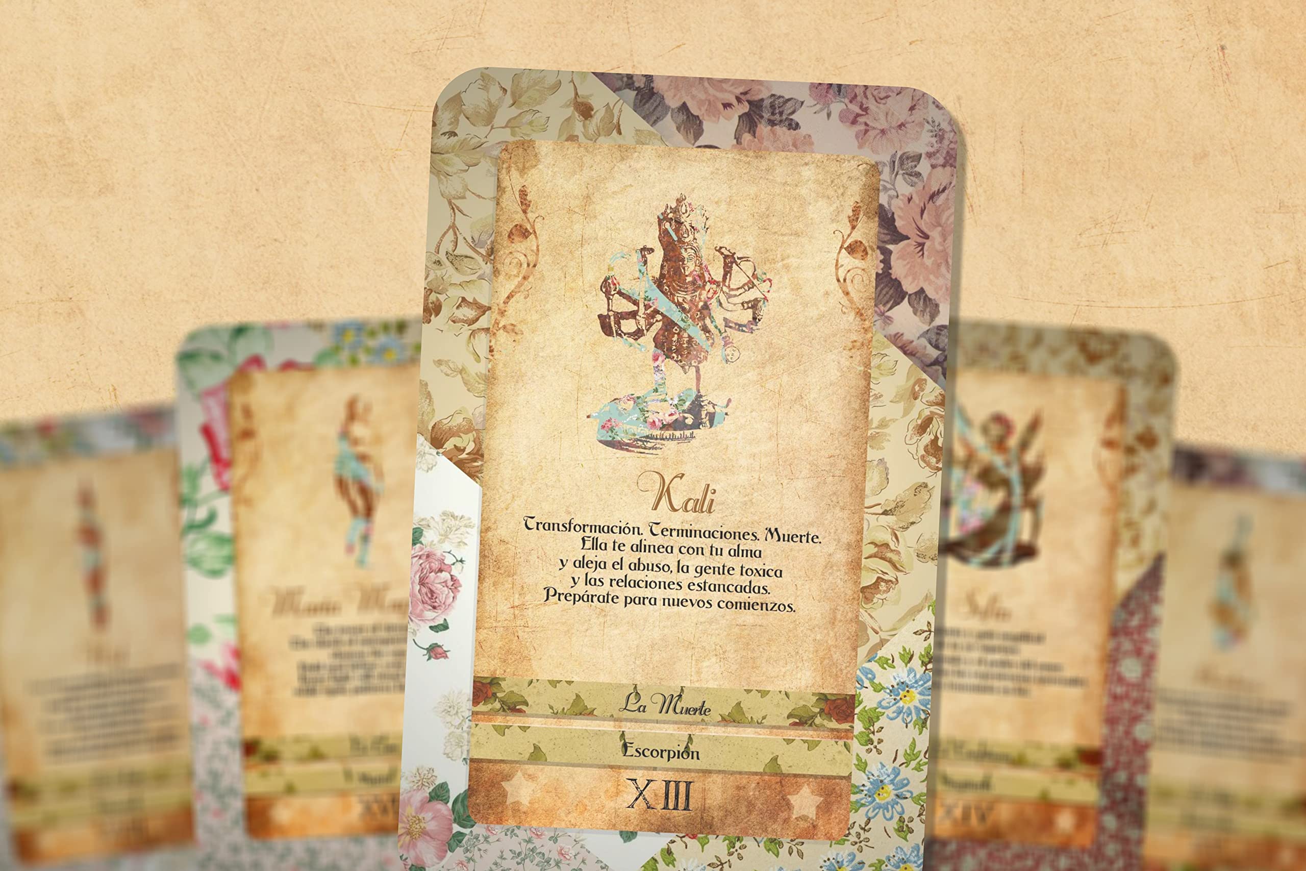 Tarot Deck - Cartas de poder de la diosa - Arcanos mayores - Oráculo femenino sagrado (español)