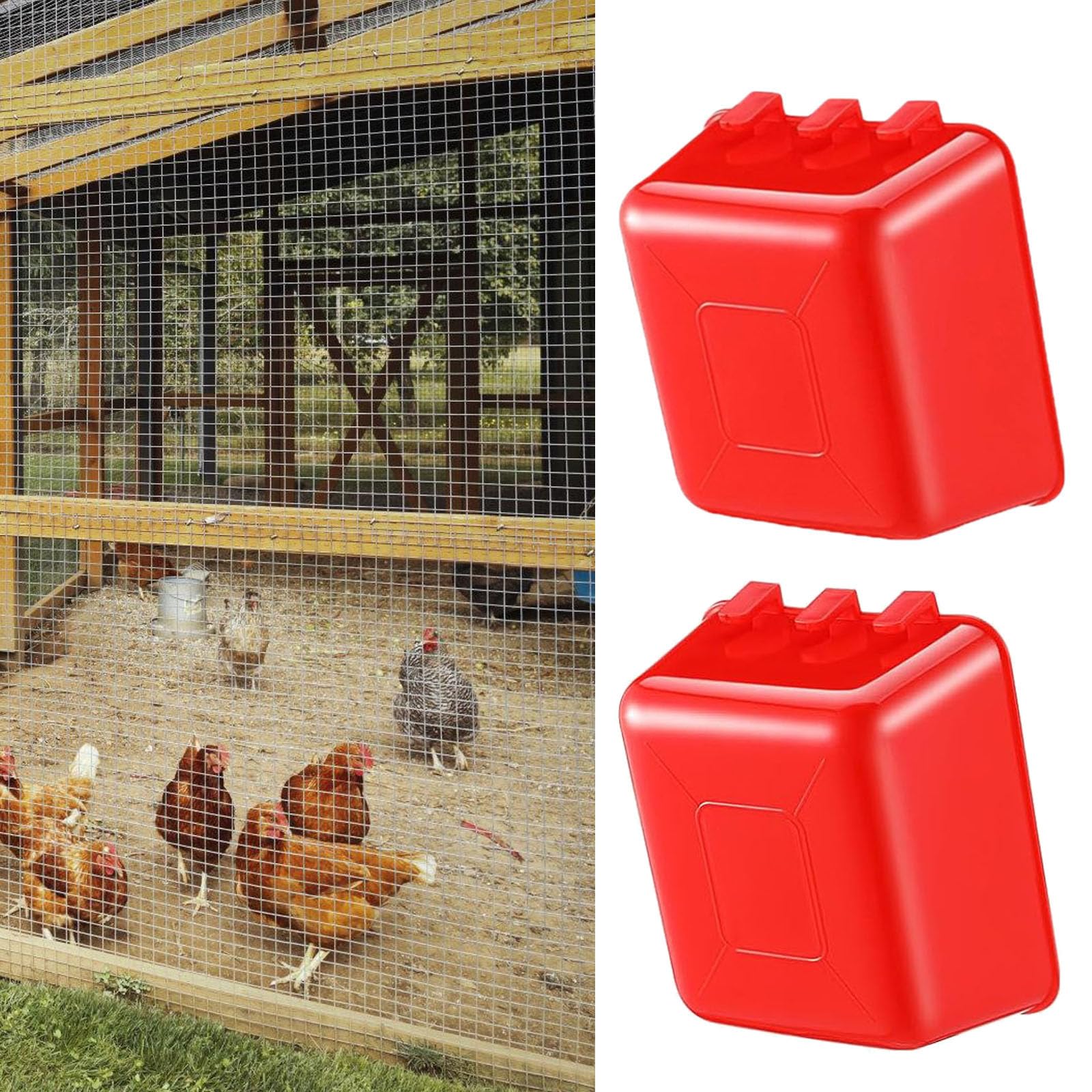 Comederos Colgantes para pájaros de Gran Capacidad, 16oz, Juego de 50 Uds para jaulas de aviarios y Mascotas pequeñas, Cuenco de alimentación con Llamas