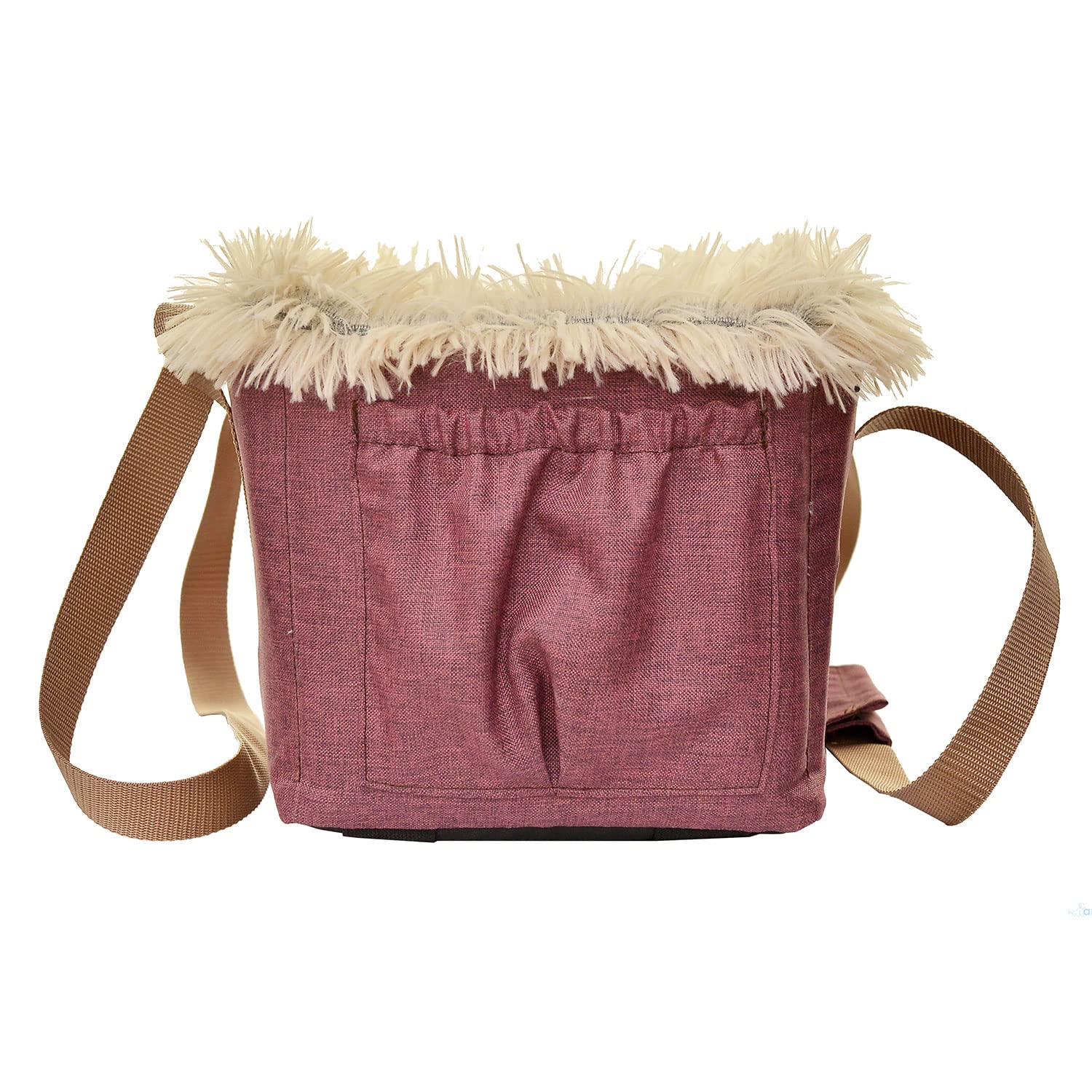 Hunde Armlehn Auto | Universal Autositz Waschbar Abriebfest, Autositz Hund für Mittelkonsol, Vordersitz, Beifahrersitz, Rückbank | Hundetasche, für Kleine Hunde | Farbe: Rotwein
