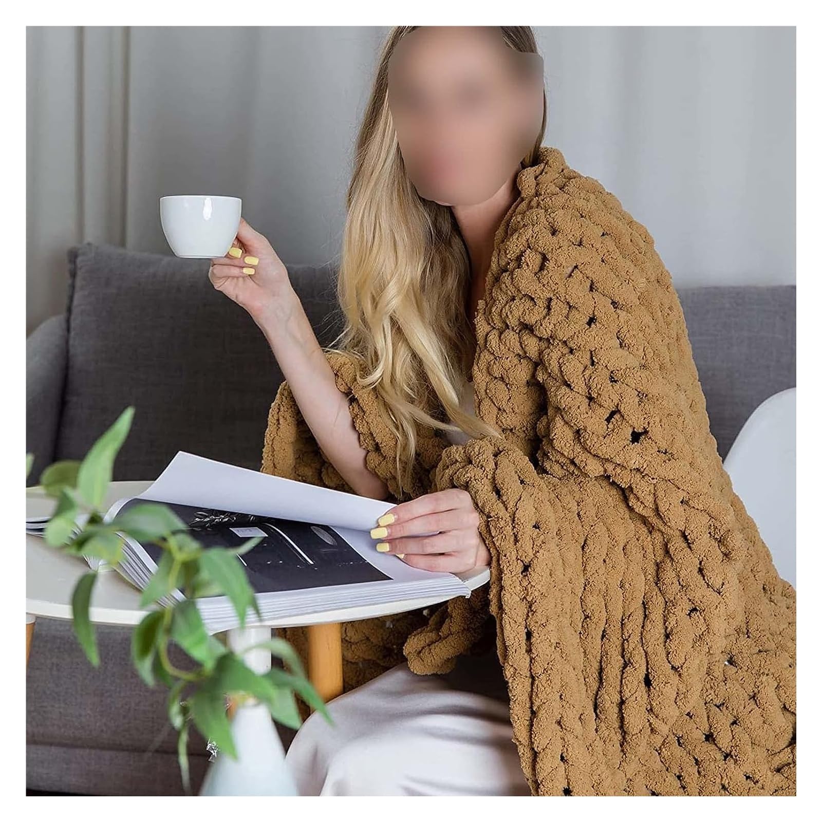 Coperta Da Tiro A Maglia Grossa Coperta In Filato Di Ciniglia Coperta Lavorata A Maglia Coperta Fatta A Mano In Maglia For Divano Letto Decorazioni For La Casa Coperta Gigante Accogliente E Spessa All