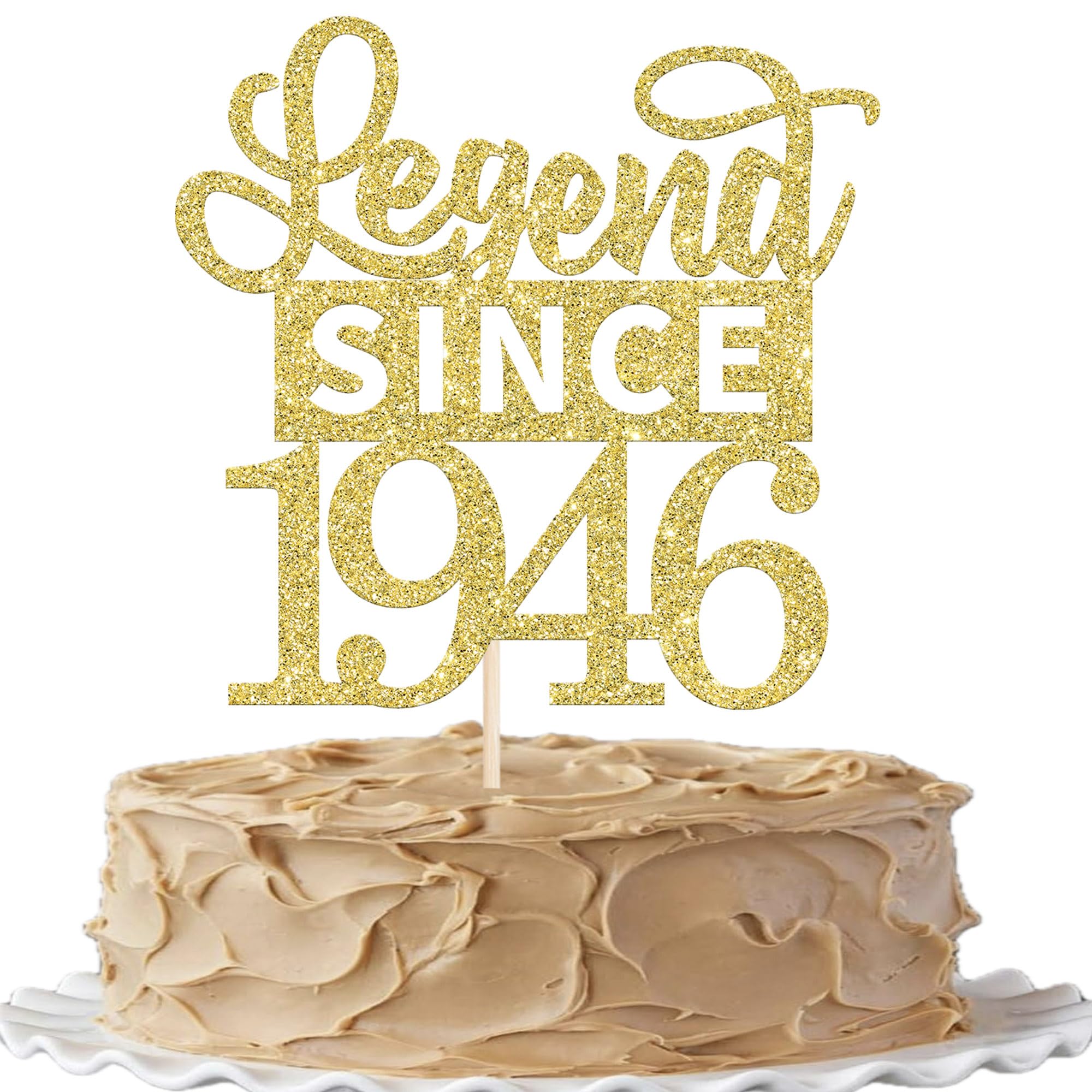 1 Stück 80th Aufschrift 