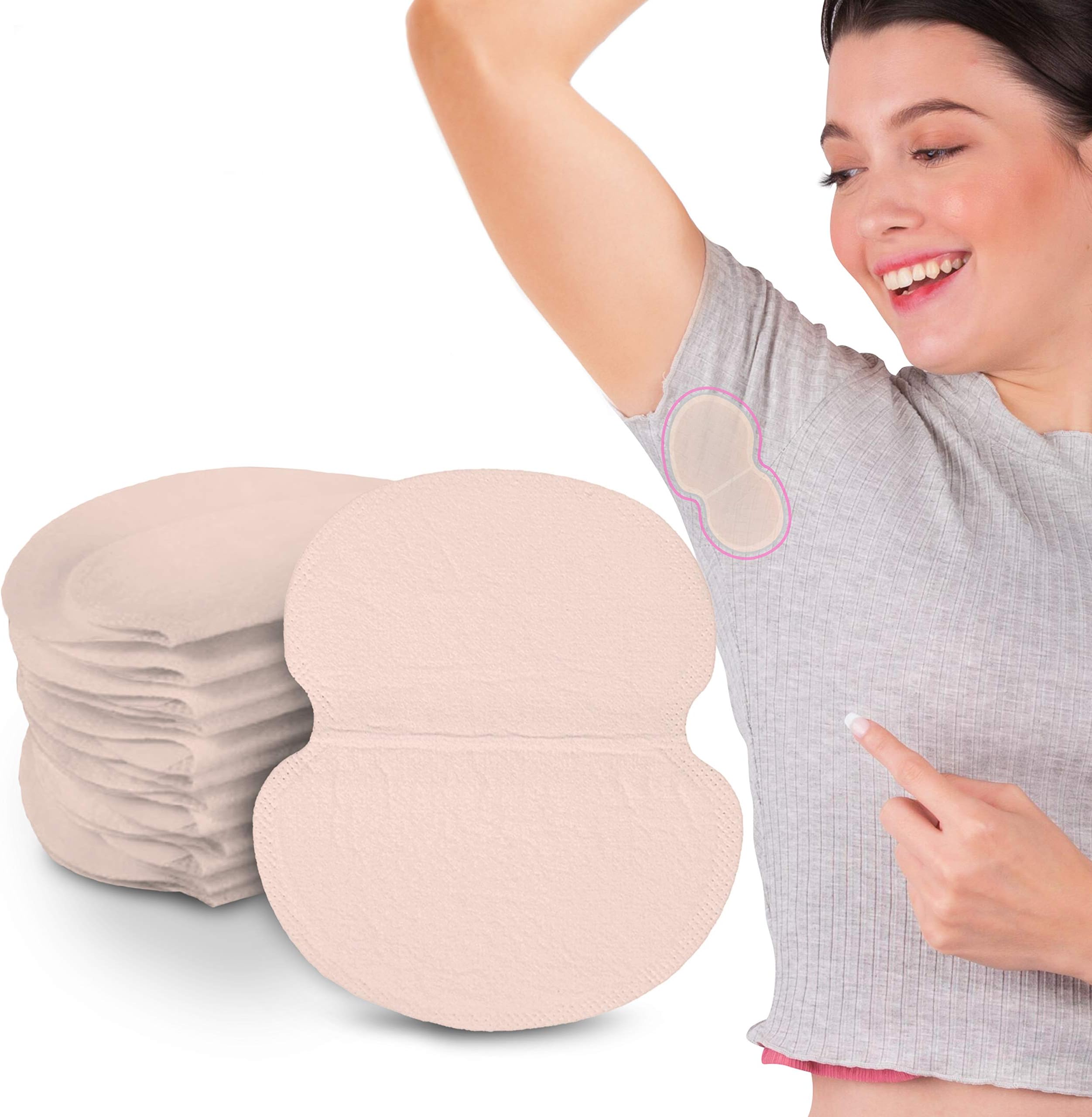 100 Pcs Large Underarm Sweat Pads for Women - Armpit Sweat Pads for Women and Men, Under Arm Sweat Pad for Hyperhidrosis and Sweating – Dress Shields/Guards for Armpit Protection
