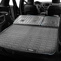 Vista 4 de Vanseno Alfombrillas de piso y forros de carga y alfombrilla de respaldo compatibles con Jeep Cherokee 2014-2023 (sin Latittude) juego completo