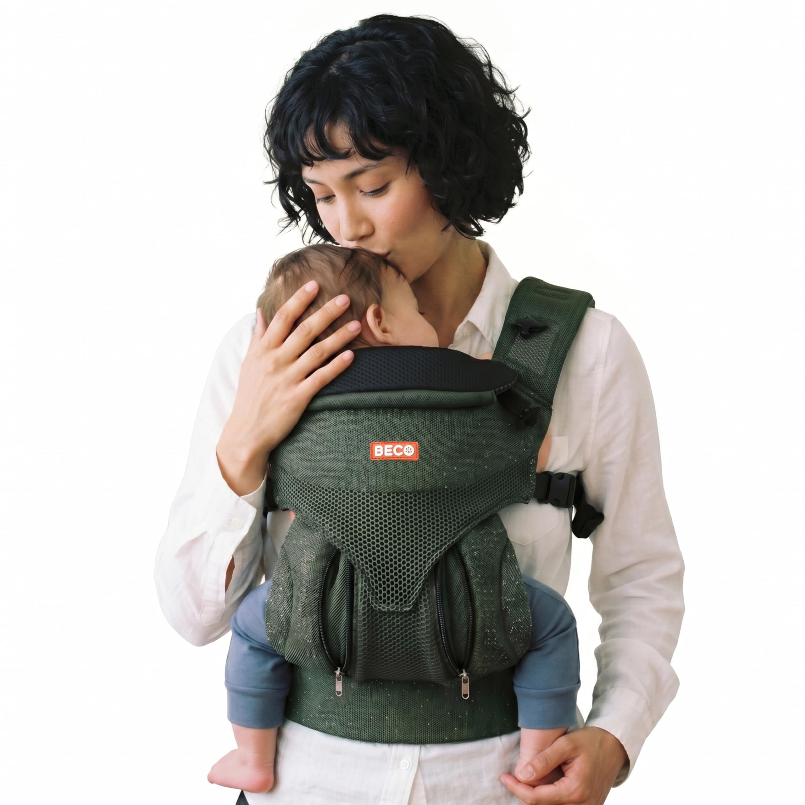 Beco Ventura Portabebés Ergonómico de 0 a 36 Meses, Verde (3,2-20 kg)