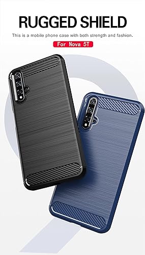 Miniatura 7 de Asuwish Funda de teléfono para Huawei Nova 5THonor 20 con protector de pantalla de vidrio templado y accesorios para celulares, silicona TPU suave,