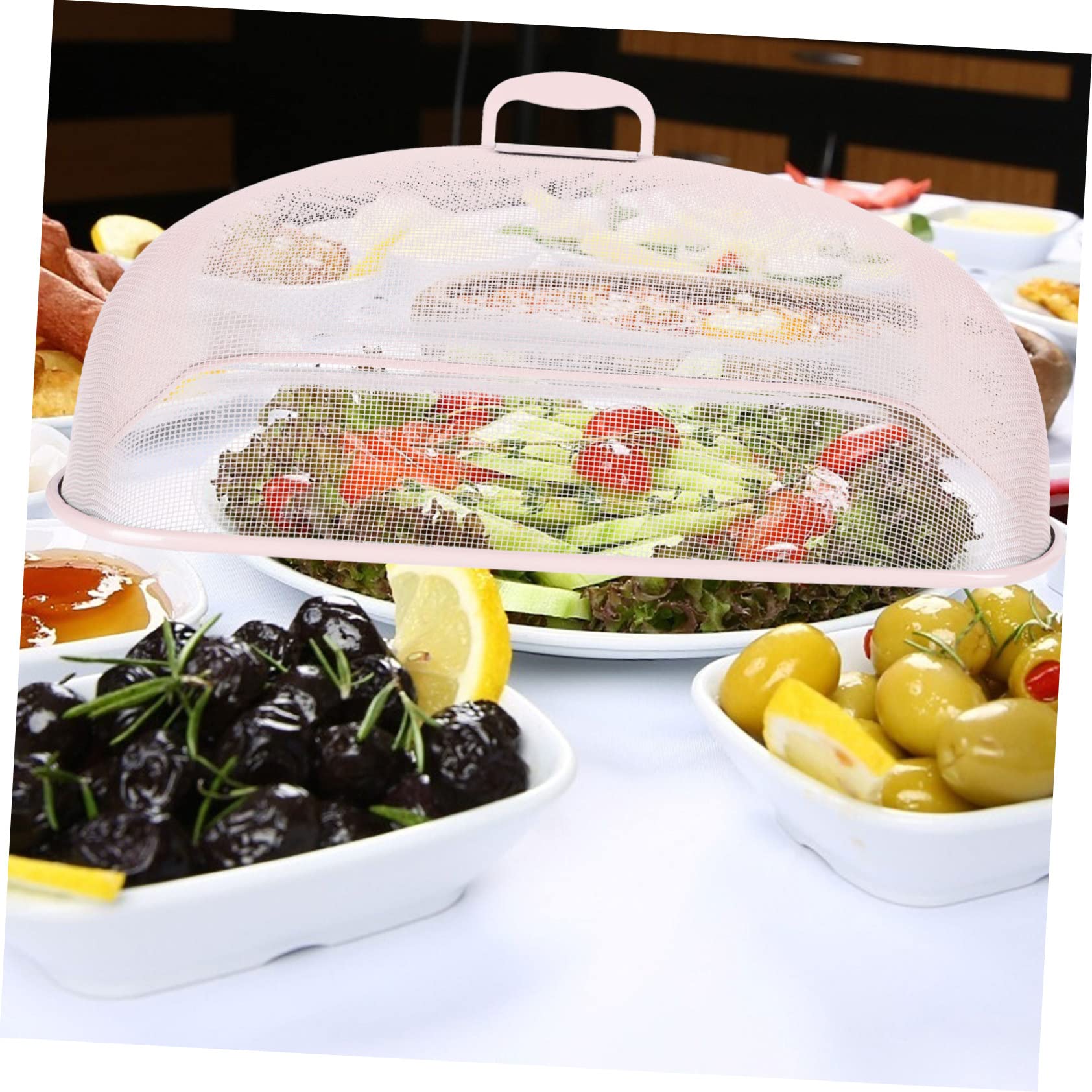 Cabilock 1Pc Iron Food Cover Tent Dust Household Food Cover for Outdoor and Indoor Use Portable Lightweight with Creative Design for Easy Cleaning and Protection From
