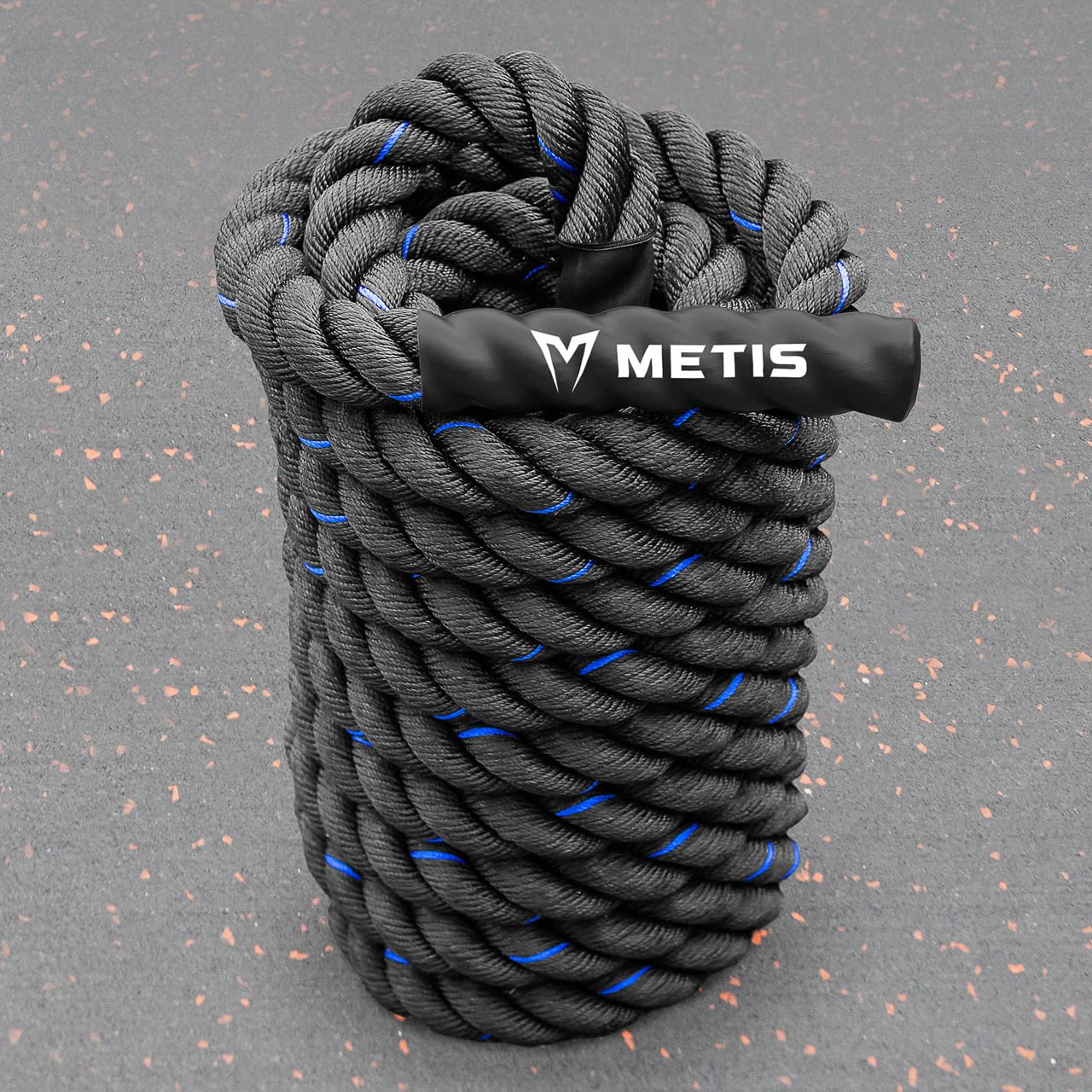METIS Corde da Battaglia Palestra [9m, 12m e 15m] - Spessore 38mm & 50mm | Corda Nautica di Alta qualità per Allenamenti di Resistenza, Fitness, Crossfit e Molto di più