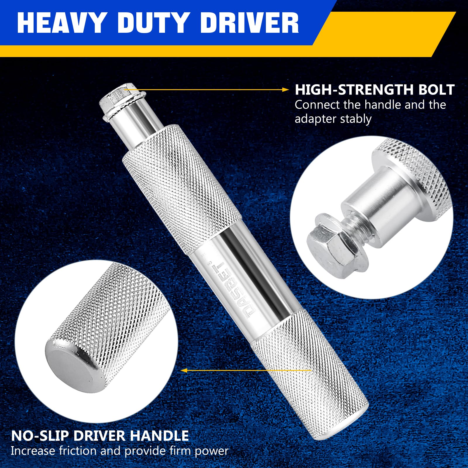 DASBET Coffret pour Le Montage des Roulements et Joint avec étui de Transport Master Kit Aluminium Valisette d's Outillage pour Roulement Universel pour roulements de Roue Automobile