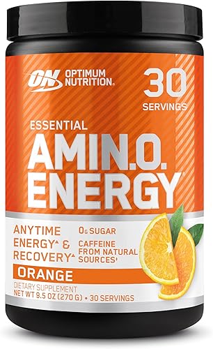 Optimum Nutrition Amino Energy - Polvo energético preentrenamiento con té verde BCAA aminoácidos extracto de café verde apto para dieta cetogénica -