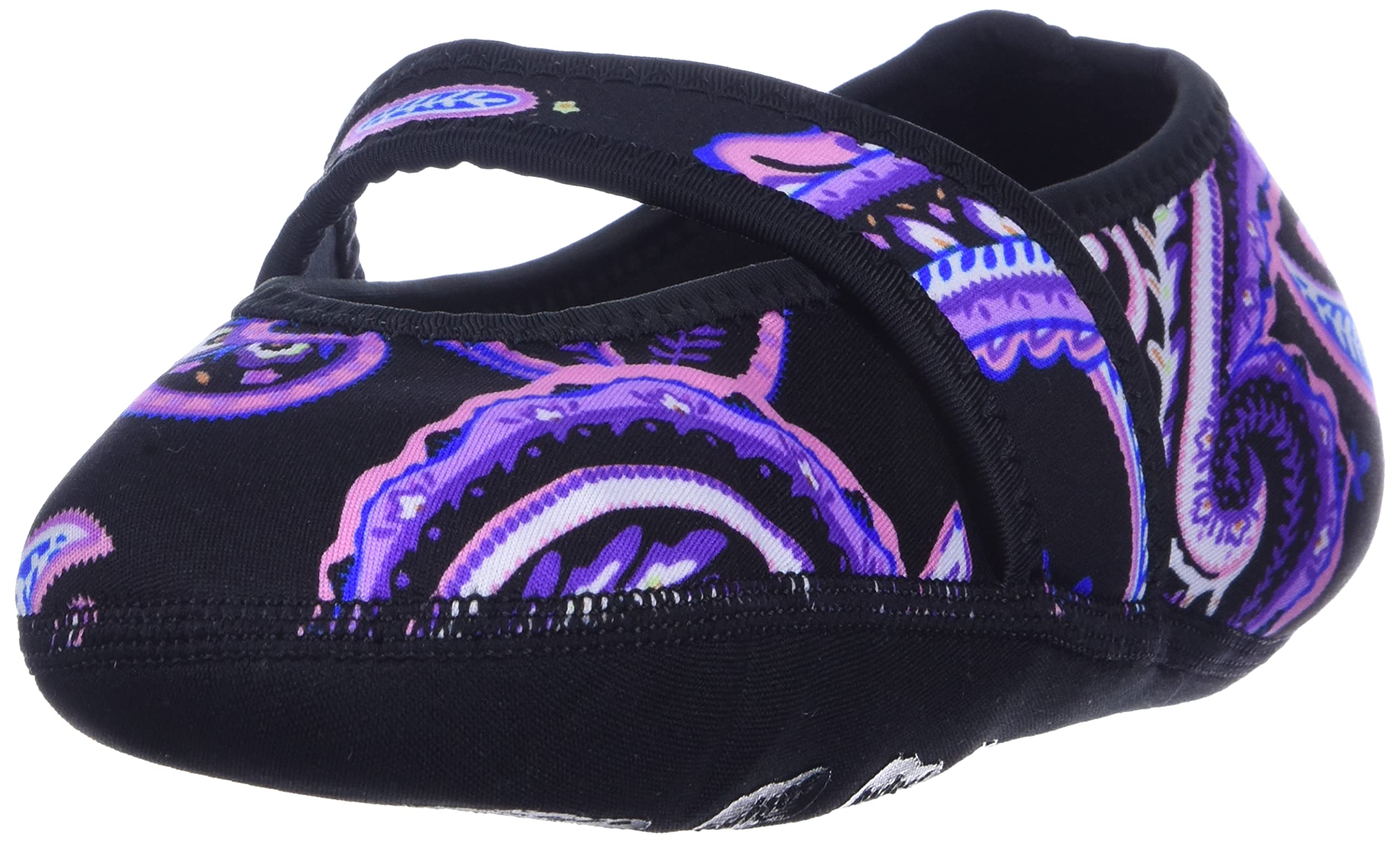 Nufoot Women's Classic Betsy Lou, Best Foldable & Flexible Flats, Travel & Exercise, Dance, Yoga Socks, Indoor Shoes, Slippers, Midnight, Medium