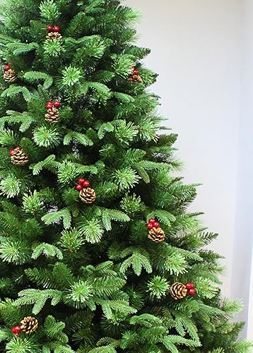 Miniatura 2 de HOLIDAY STUFF Construcción realista con bisagras de árbol de Navidad de 6 pies (6 pies sin iluminar)