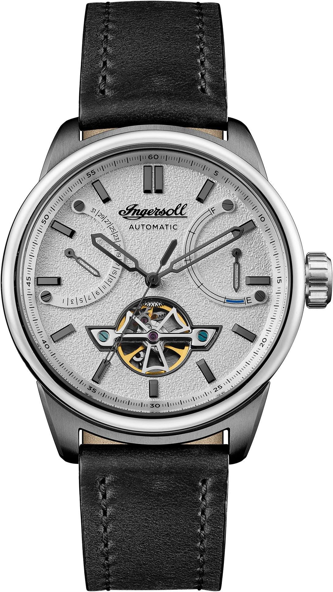Ingersoll The Triumph Gents Automatic Watch I06701 with a Stainless Steel case and Genuine Leather Strap