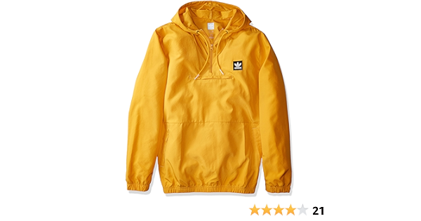 adidas hip packable jacket yellow