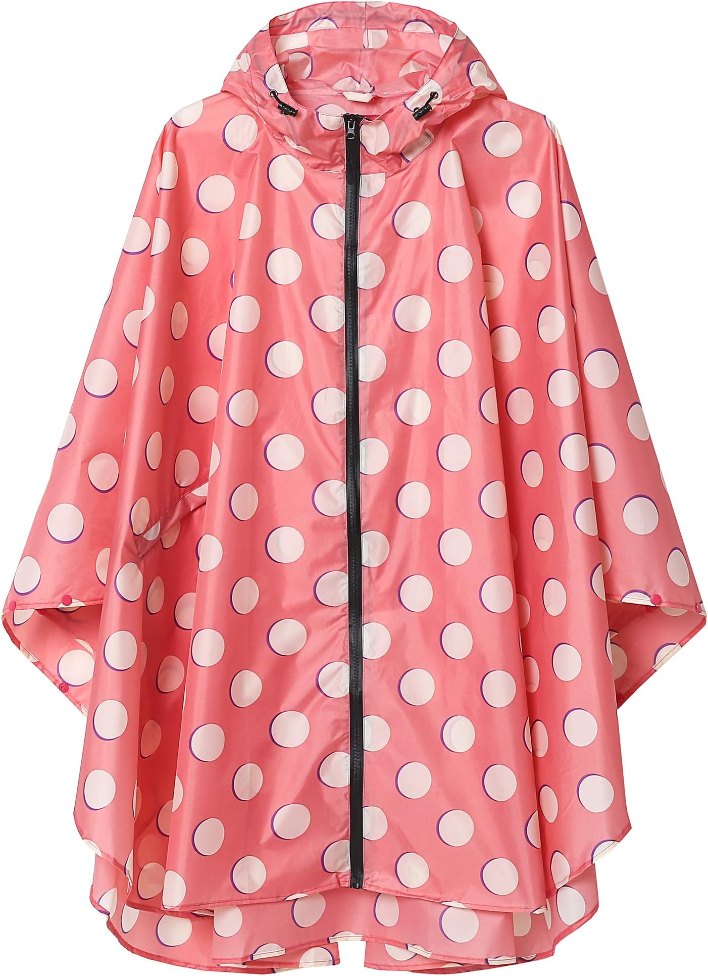 SaphiRoseUnisex Rain Poncho Raincoat Hooded for Adults Women with Pockets
