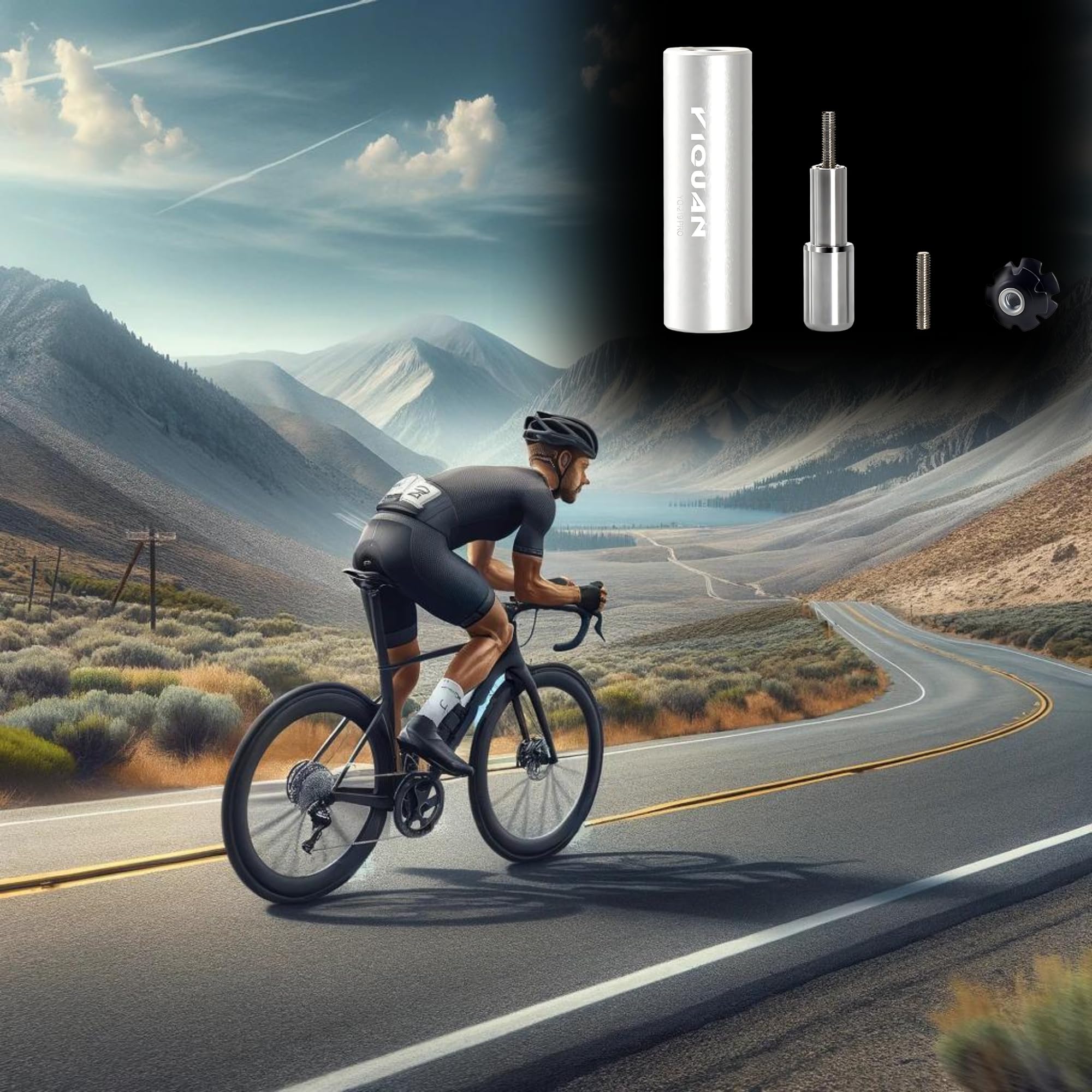 Jeu De Cuvettes De Fourche Vélo INOOMP – 30 Mm, Métal, Noir, Pour Direction De Vélo Urbain