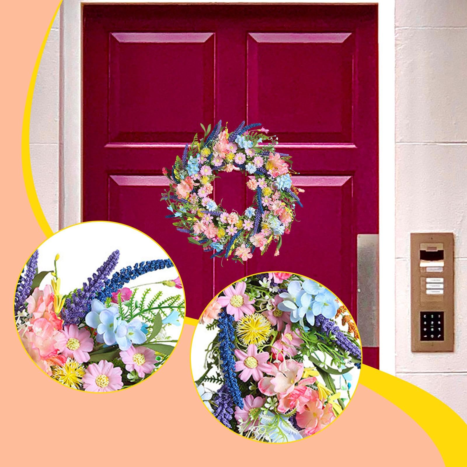 Ghirlanda di Fiori Artificiali per E L'Estate – Fiori Colorati per La
