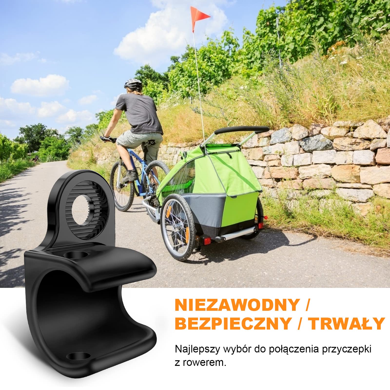 Sprzęgło do przyczepki rowerowej Thule, sprzęgło osi rowerowej do przyczepki Thule, sprzęgło rowerowe do modeli Thule Chariot