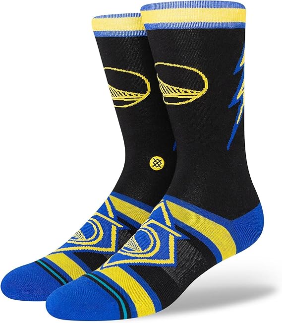 Amazon スタンス ロングソックス Warriors Ce メンズ Black One Size スポーツソックス 通販