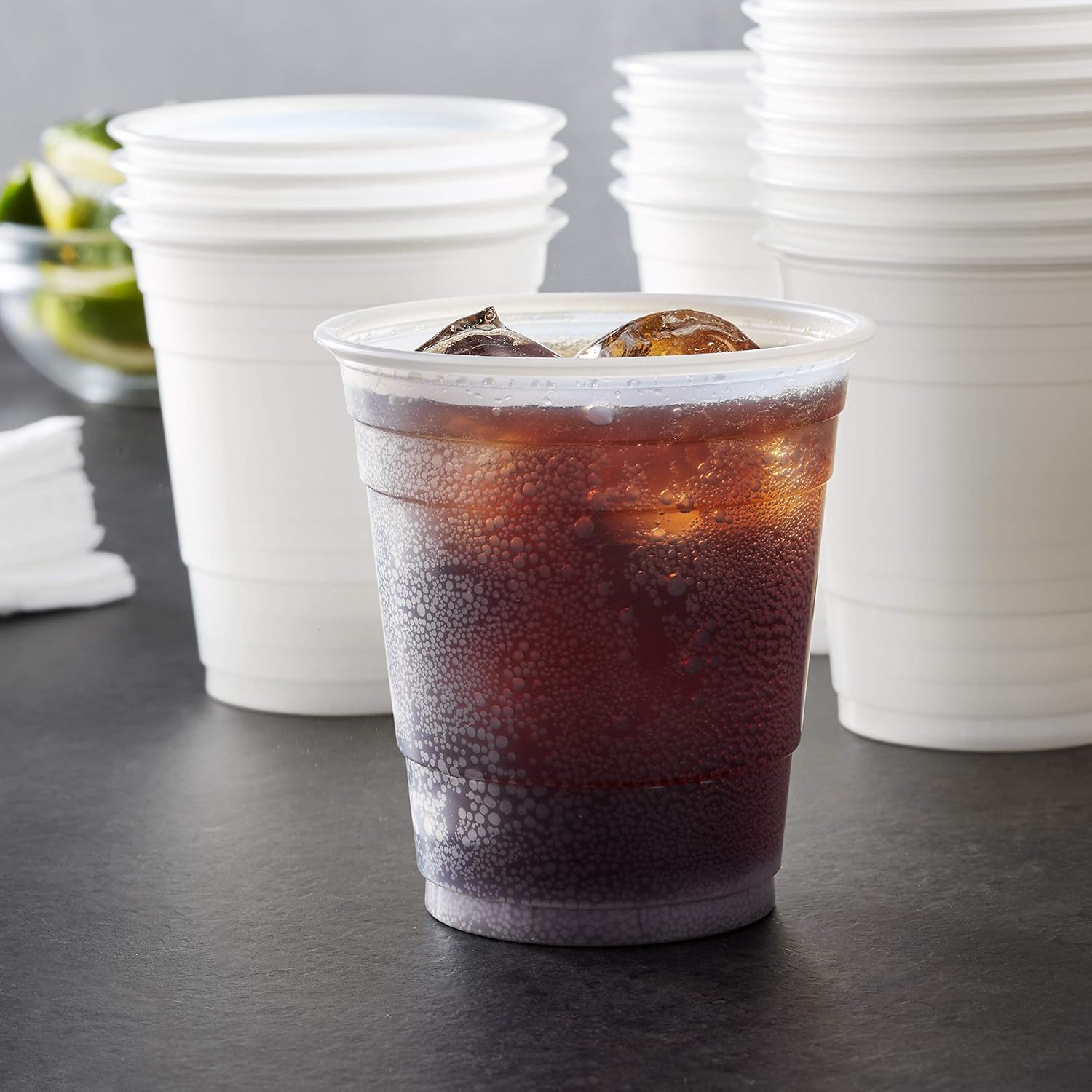 Exсluѕіvе Dіѕсоunt 80% оƒƒеr Amazon Basics Plastic Cups, Translucent, 9 Ounce, Pack of 500