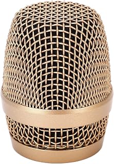 Microphone Ball Head Mesh Grille for Baier 780 790, Stainless Steel Ball Head Mesh Microphone Replacement Grille with Blowout Resistant Cotton, for Veda M3 M5