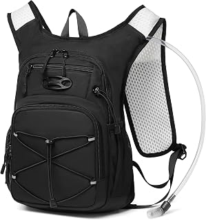 Wotony Ultra-Lightweight 12L Hydration Backpack with 2L/3L Leak-Proof Bladder for Hiking Cycling Running Men Women