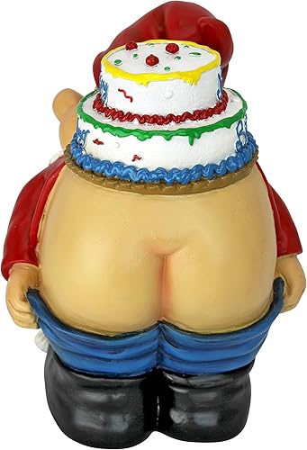 Miniatura 5 de Design Toscano Loonie Moonie - Estatua de gnomo de jardín de feliz cumpleaños