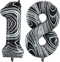 Vista 69 de GOER Globos con el número 80 para decoraciones de fiesta de cumpleaños número 80, globos de helio de aluminio jumbo de 42 pulgadas para 80 Oro rosa