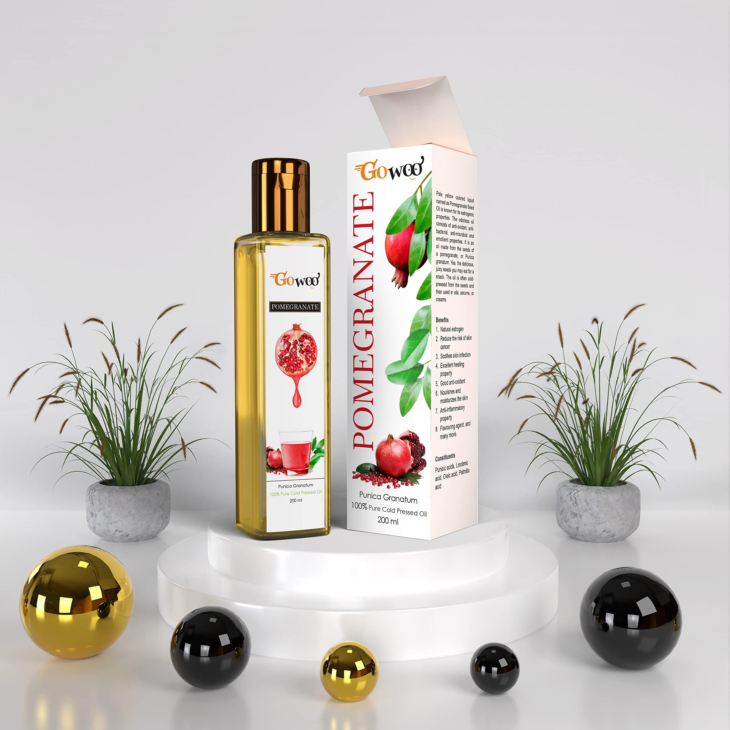 GO WOO100% Pure virgin carrier oil cold pressed 200ML