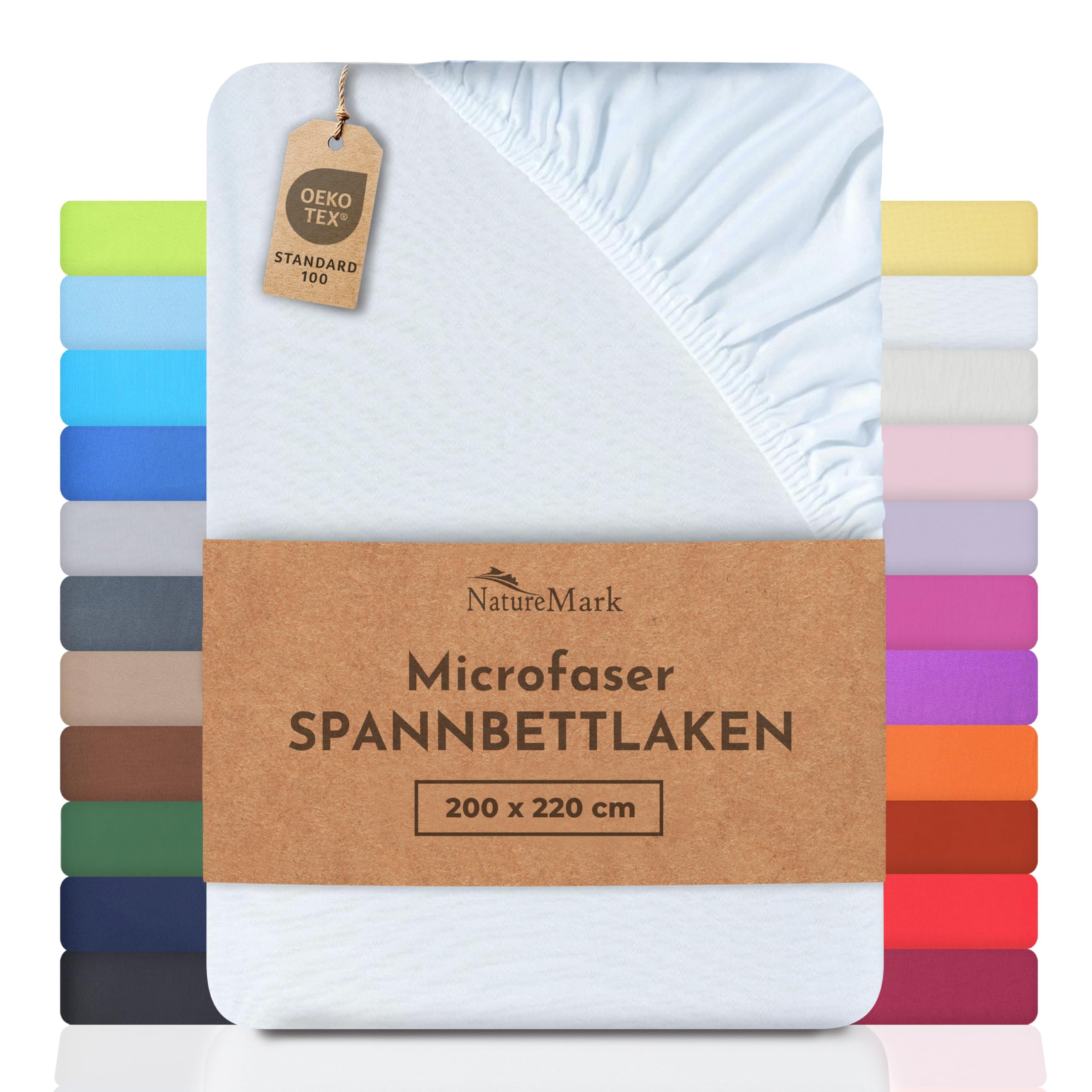 NatureMark - Mikrofaser SPANNBETTLAKEN zum Sparpreis! viele Größen und Farben Markenware