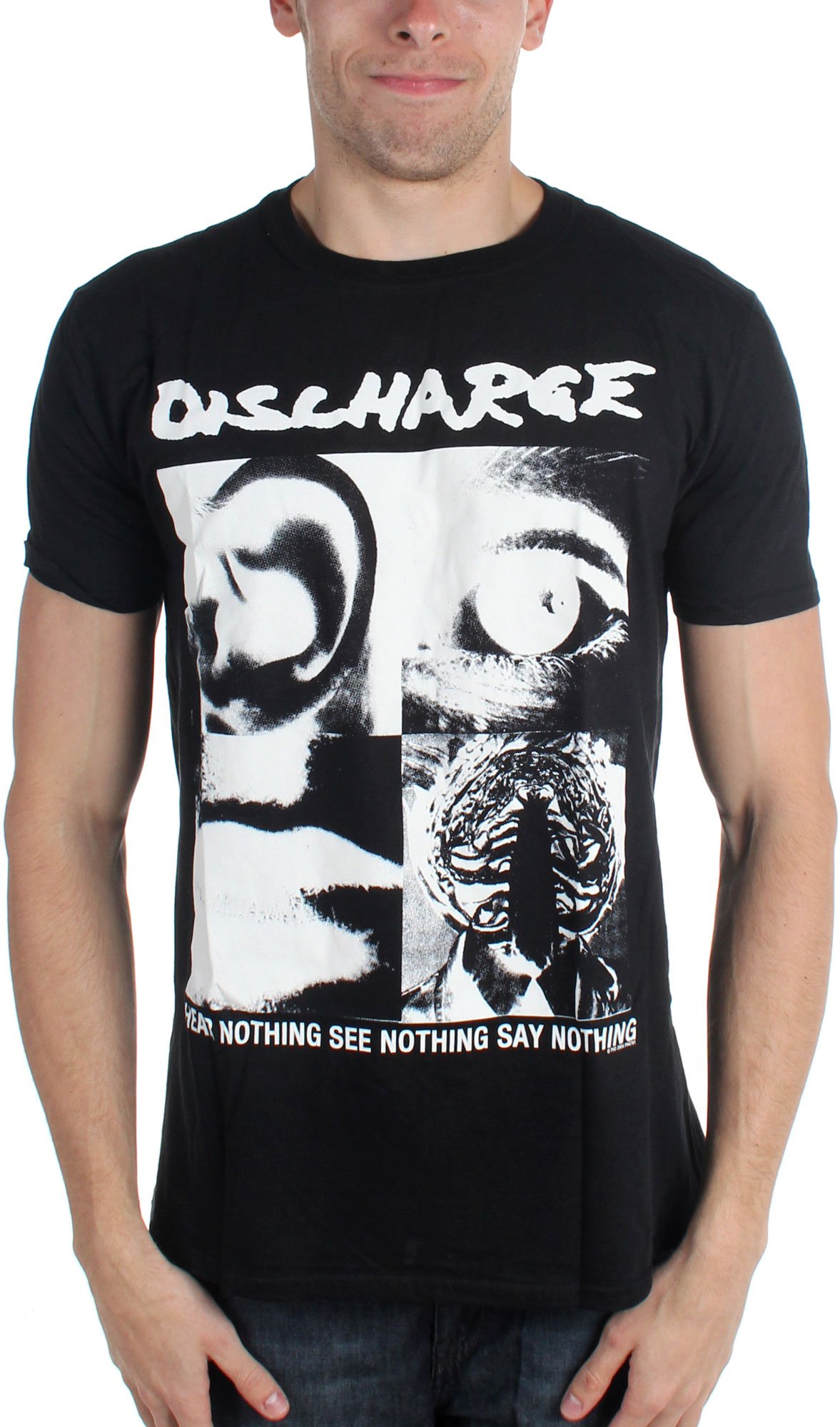 Discharge - Mens Hear Nothing T-Shirt