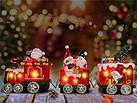 Vista 3 de Hexagram Decoraciones de Navidad para interiores, gnomos de Navidad, centros de mesa, decoración de tren, decoración de mesa de gnomo iluminado