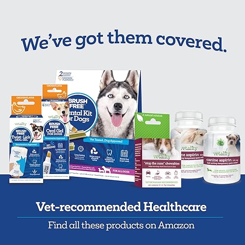 Miniatura 7 de Vetality Masticables de cuidado dental diario sin cepillo para perros | Limpia los dientes y refresca el aliento | 30 unidades | El complejo