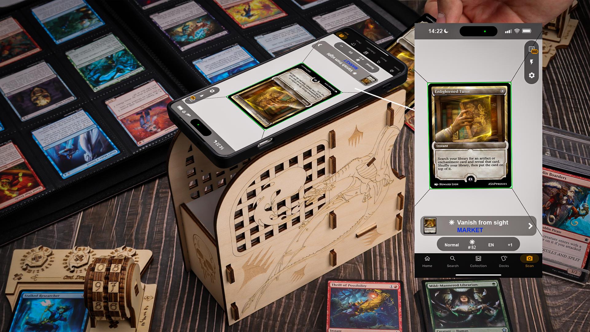 Escáner De Tarjetas Tcg Manabox Mtg Y Magic Tcg Scanner Color | Envío