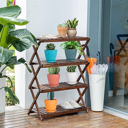 Miniatura 7 de Paquete de 5 macetas de interior de 6 pulgadas, macetas para plantas al aire libre con agujeros de drenaje y platillos de bandeja para todas las