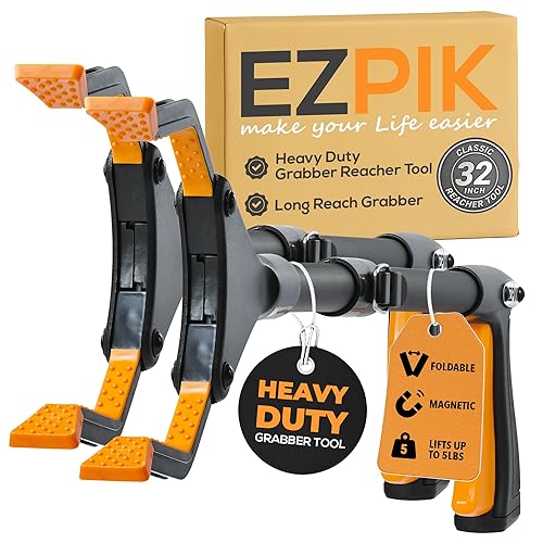 Miniatura 22 de Ezpik Herramienta de agarre plegable de 32 pulgadas para personas mayores, herramienta de agarre para ancianos, herramienta de alcance resistente