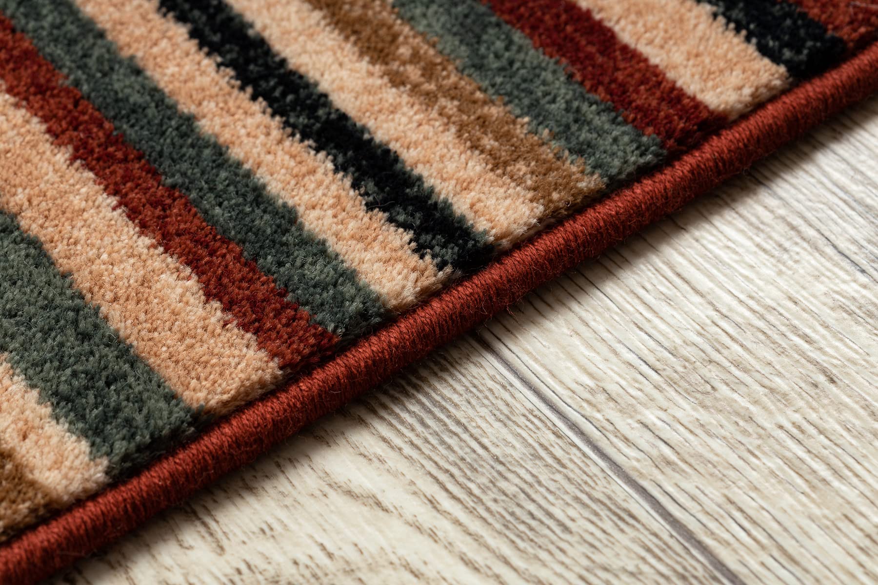 Tapis en laine KASHQAI ethnique, 100% Laine, Classique, bordeaux 135x200 cm